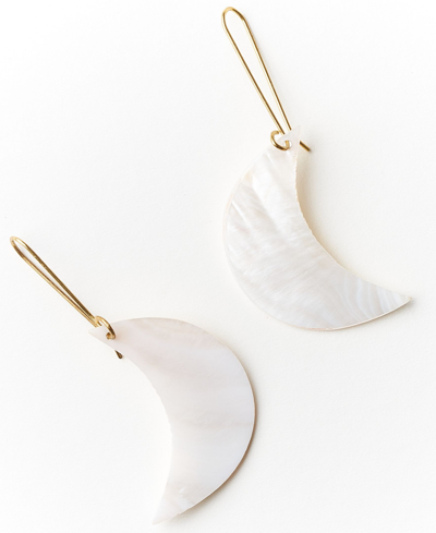 Matr Boomie Women's Rajani Drop Earrings In White