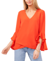 VINCE CAMUTO FLUTTER-SLEEVE TUNIC