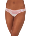 Dkny Stretch Modal Thong Dk8381 In Sorbet Stripe