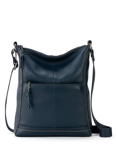 The Sak Lucia Leather Crossbody In Indigo