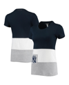REFRIED APPAREL WOMEN'S REFRIED APPAREL NAVY NEW YORK YANKEES FITTED T-SHIRT