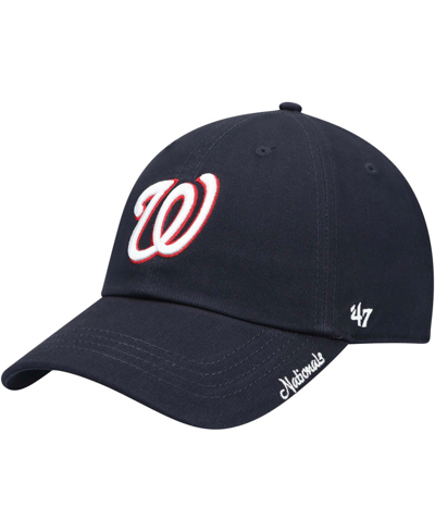 47 Brand Women's Navy Washington Nationals Team Miata Clean Up Adjustable Hat