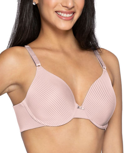 Vanity Fair Beauty Back Smoothing Full Coverage Bra 75345 In Sheer Quartz Stripe