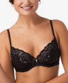 Maidenform Women's Comfort Devotion Your Lift Underwire Bra Dm1195 In Black