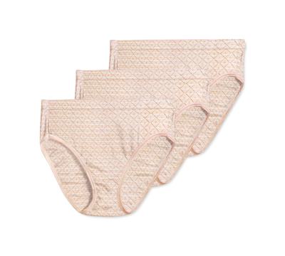 Jockey Elance Cotton French Cut Underwear 3-pk 1541, Extended Sizes In Light