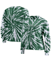 Wear By Erin Andrews Women's  Green Michigan State Spartans Tie-dye Long Sleeve T-shirt In Green