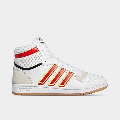 Adidas Originals Adidas Men's Top Ten Rb Casual Sneakers From Finish Line In Footwear White/vivid Red/solar Yellow