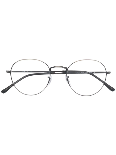 Ray Ban 3582v Round-frame Glasses In Black