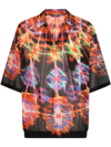 Dolce & Gabbana Multicolor Luminarie Print Cotton T-shirt In Black