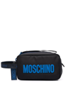 MOSCHINO LOGO-LETTER ZIP TOTE BAG