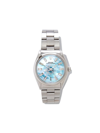 Jacquie Aiche  Customised Rolex Oyster Perpetual 34mm In Blue