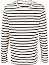 Jil Sander Horizontal Stripe-print Sweatshirt In Multicolour