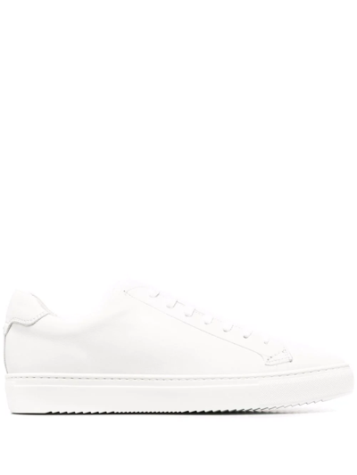 Doucal's Glattleder Low-top Trainers In White