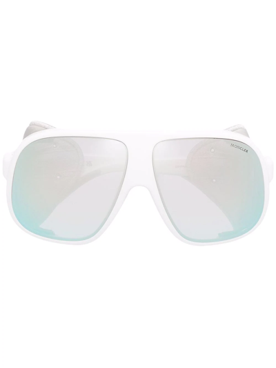 Moncler Mask-frame Sunglasses In Weiss