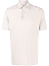 Fedeli Short-sleeve Cotton Polo Shirt In Nude