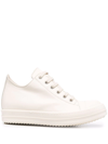 RICK OWENS ROUND-TOE LACE-UP SNEAKERS