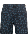 Orlebar Brown Graphic-print Swim-shorts In Schwarz