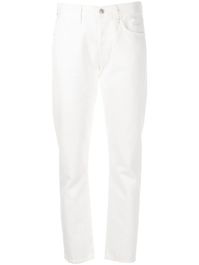 Citizens Of Humanity Emerson Slim-fit Boyfriend Jeans In White