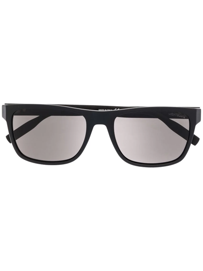 Montblanc Mb0209s Square Sunglasses In Black