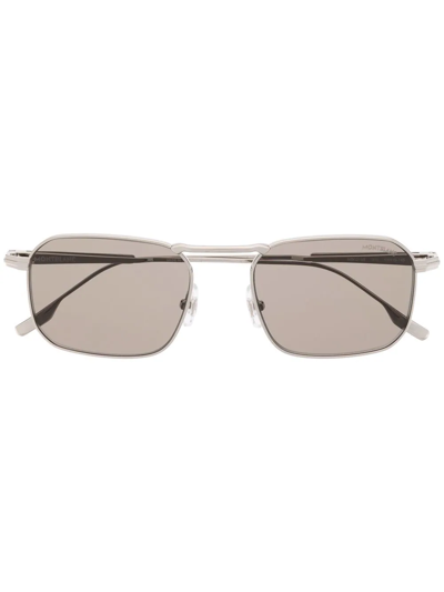 Montblanc Square Tinted Sunglasses In Silver