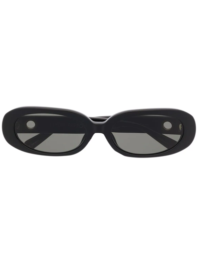 Linda Farrow Round-frame Sunglasses In Black