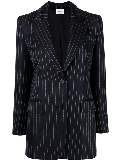 P.a.r.o.s.h Stripe-print Jacket In Blau