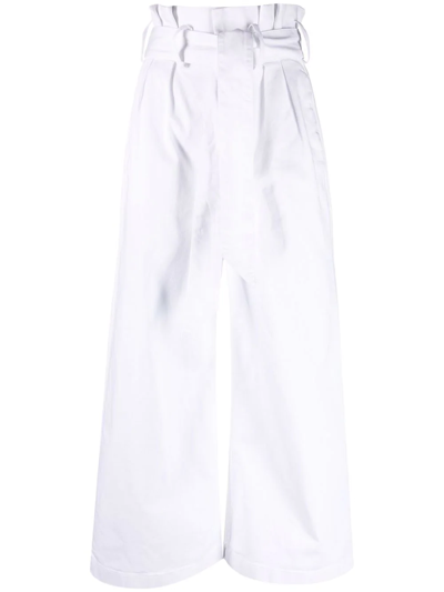 Alexandre Vauthier High-waisted Trousers In Weiss