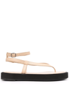 By Far Cece Flatform Sandals In Nude