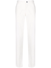 Incotex Slim-cut Cotton Trousers In Weiss
