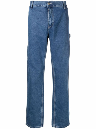 Carhartt Ruck Single Knee Denim Pants In Blue