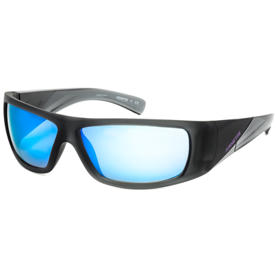 Arnette Mens Matte Transparent Grey Wrap Sunglasses An4286 2710y7 62 In Blue,grey