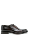 FERRAGAMO LACE-UP LEATHER DERBY SHOES