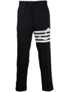 Thom Browne 4-bar Stripe Tailored Trousers In Blue