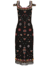 DOLCE & GABBANA EMBELLISHED MIDI DRESS