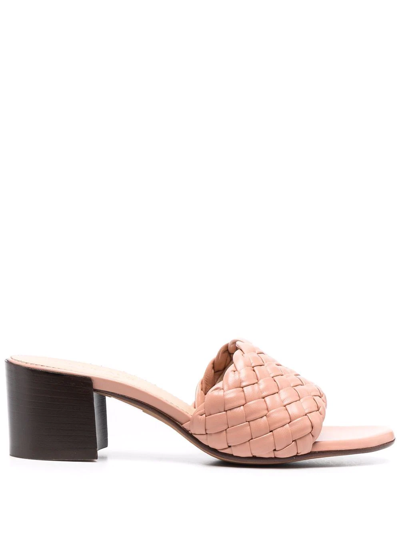 Doucal's Braided Detail Sandals In Pink