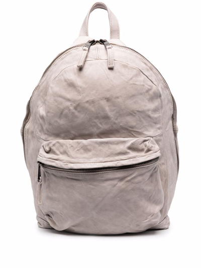 Giorgio Brato Crinkled-effect Backpack In White