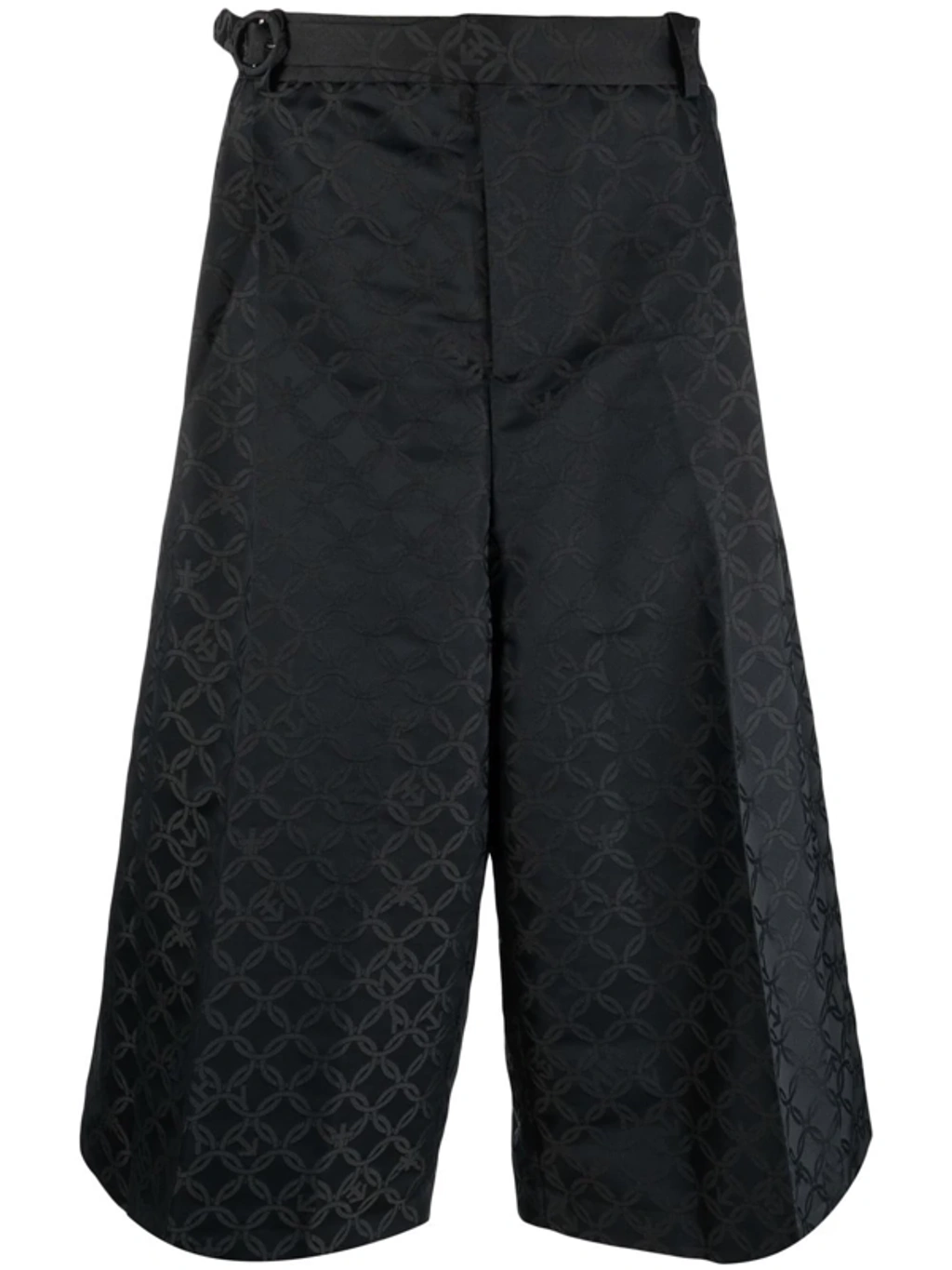 Charles Jeffrey Loverboy Wide-leg Patterned-jacquard-shorts In