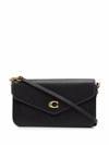 Coach Womens Wyn Black Cross Body Bag In Black