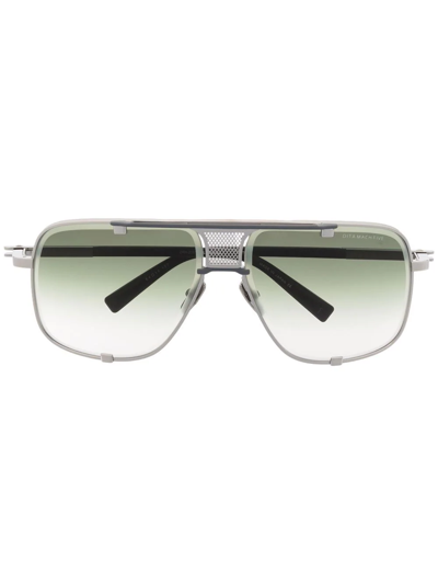 Dita Eyewear Mach-five Aviator Titanium Sunglasses In Black