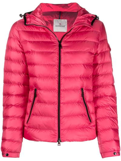 Moncler Bles Quilted Nylon Down Jacket In Pink