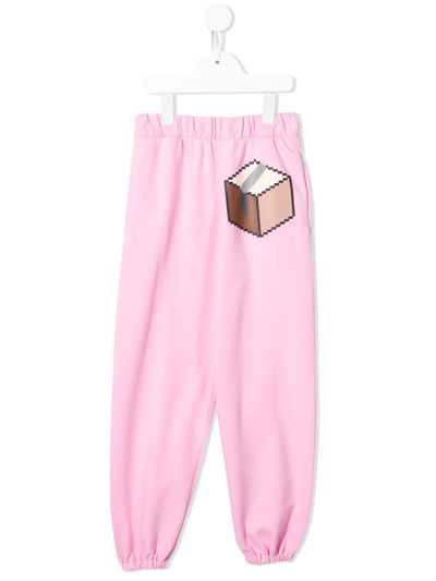 Natasha Zinko Kids' Queen Of The Boxes Track Trousers In Pink