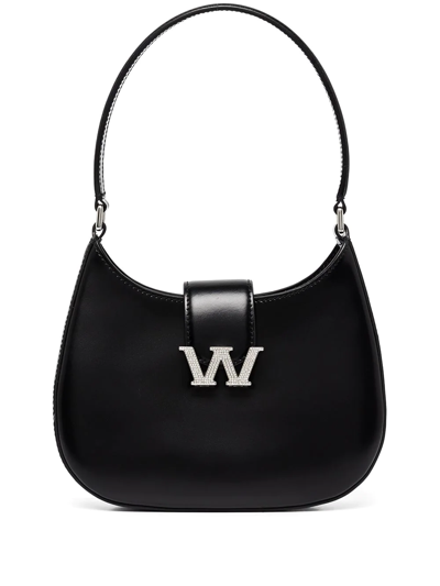 Alexander Wang Black W Legacy Small Leather Hobo Bag In 001 Black