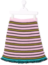 MARNI STRIPED KNITTED SKIRT
