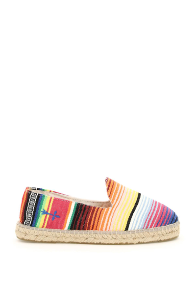 Manebi Hampton Striped-canvas Espadrilles In Multicolor