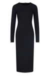 Dolce & Gabbana Jersey Calf-length Dress With Dg Logo Details