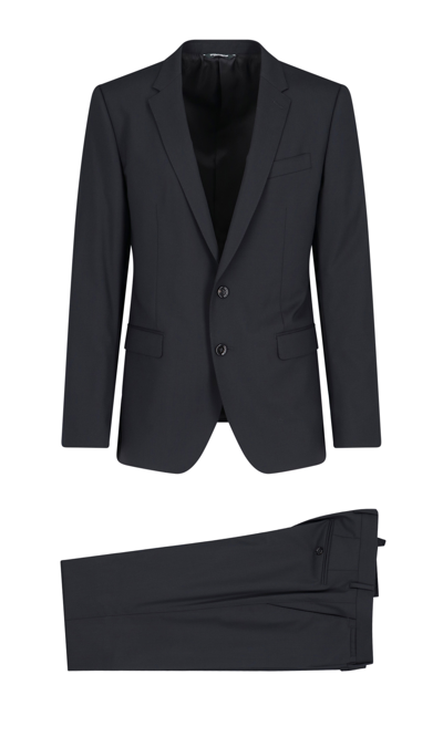 Dolce & Gabbana "martini" Single-breasted Suit In Navy
