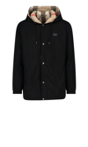 Burberry Check-pattern Reversible Hooded Jacket