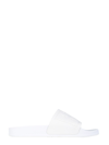 Mm6 Maison Margiela Logo Embossed Slide Slippers In White