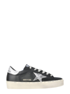 Golden Goose Hi-star Black Leather Laminated Star Sneaker