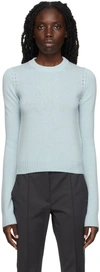 Sportmax Blue Knit Agitare Sweater In Gnawed Blue